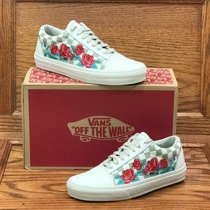 old skool dx rose embroidery